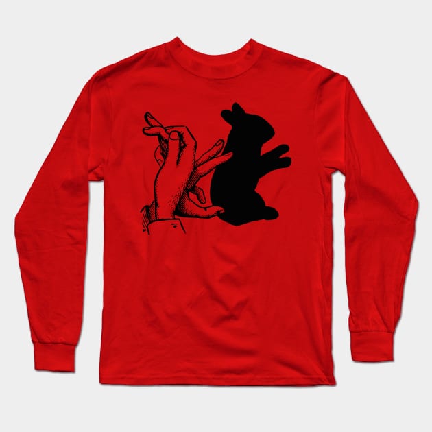 Rabbit shadow Long Sleeve T-Shirt by RedLineStore